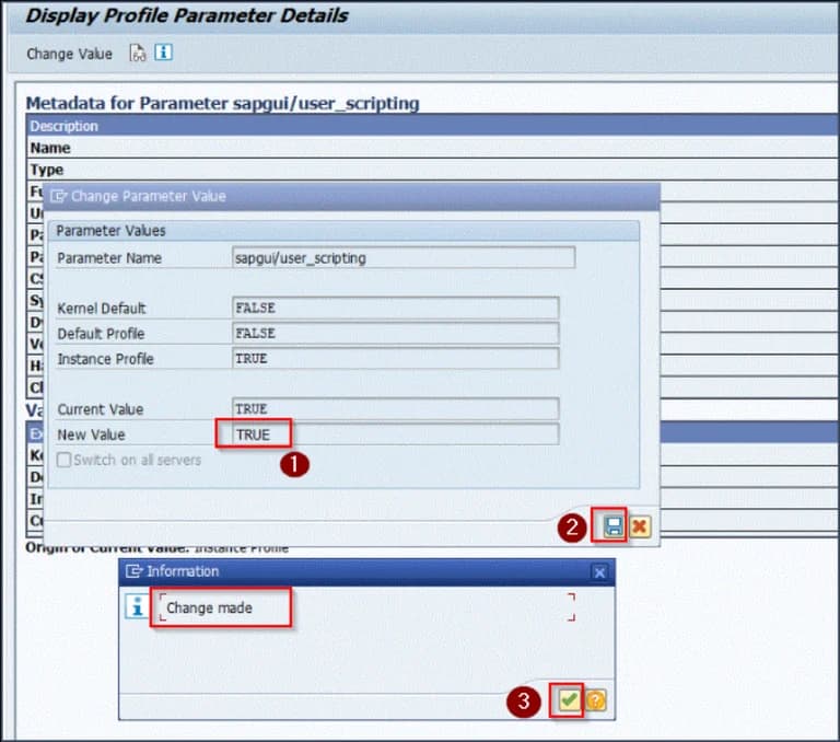 RZ11 Change Parameter Value